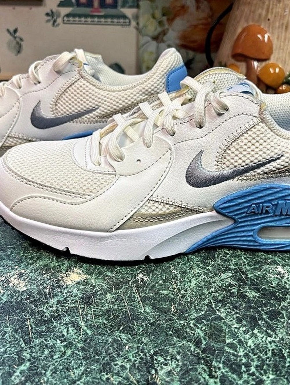 Nike Air Max 90 Women's Sneakers White & Blue US 5.5 Like New
